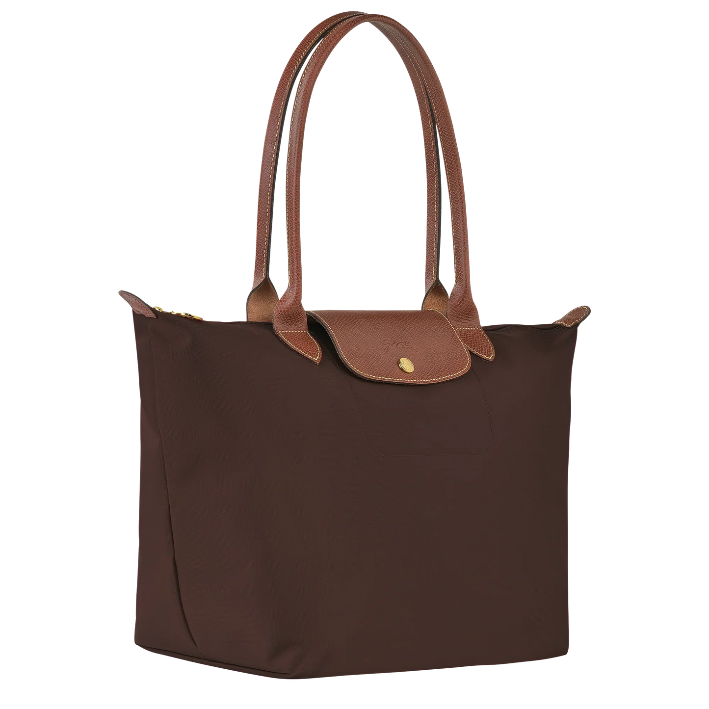 | Large Le Pliage Bag, Dark Brown