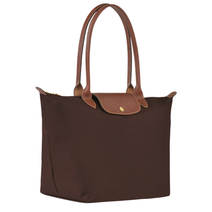 | Large Le Pliage Bag, Dark Brown