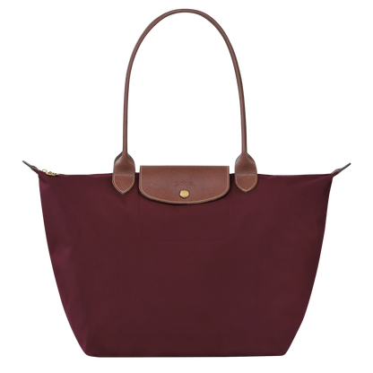 | Large Le Pliage Bag, Burgundy