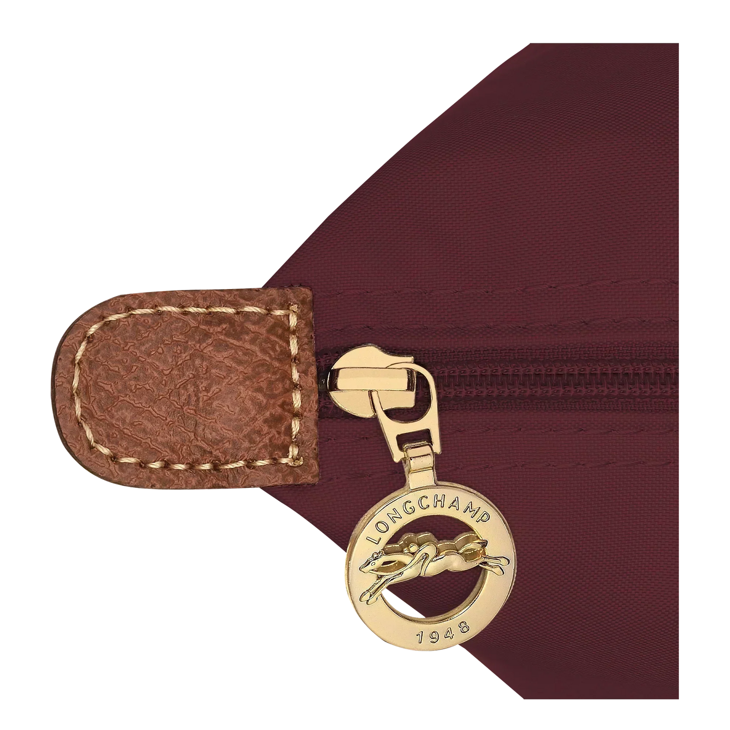 | Large Le Pliage Bag, Burgundy