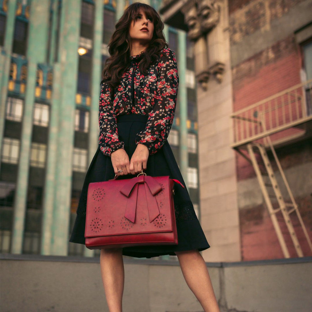 Grace™’s Elegant Bow-Tie Satchel