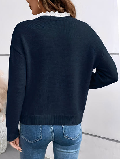 Vera™ - Elegant Blouse with Lace Details