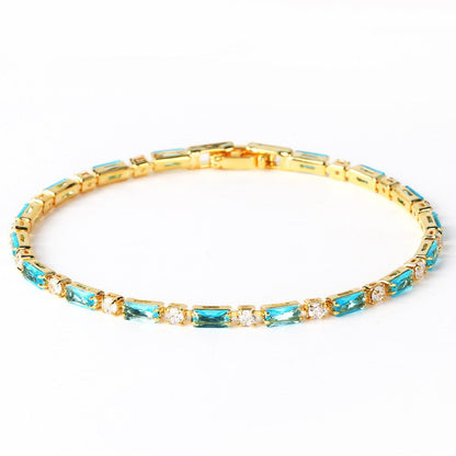 Timeless Gold Natural Turquoise Bracelet