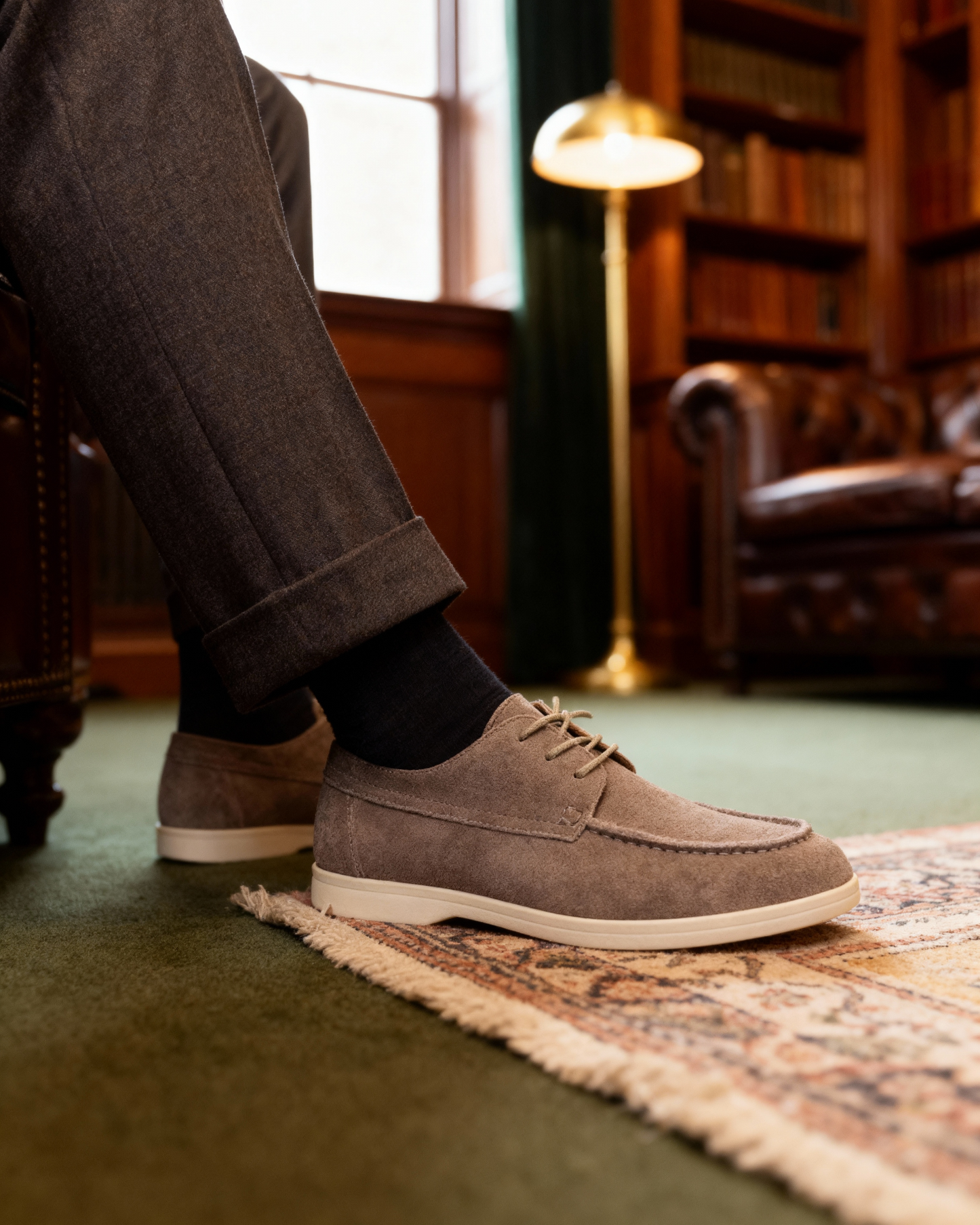 Premium Suede Snøresko