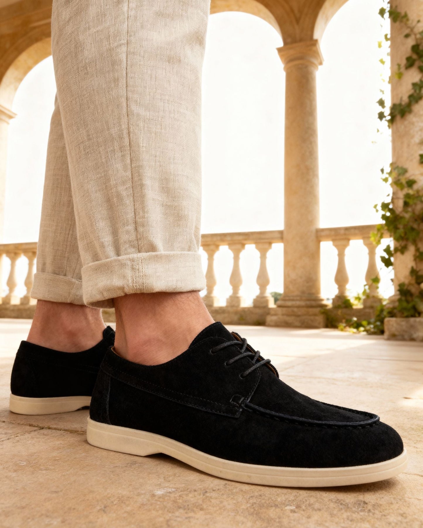 Premium Suede Snøresko