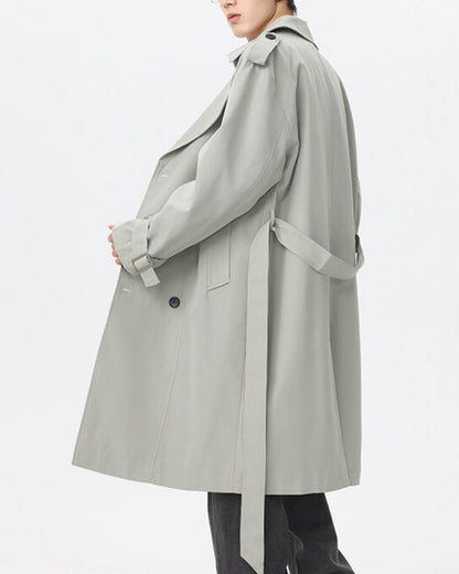 Klassisk Dobbeltradet Trench Coat