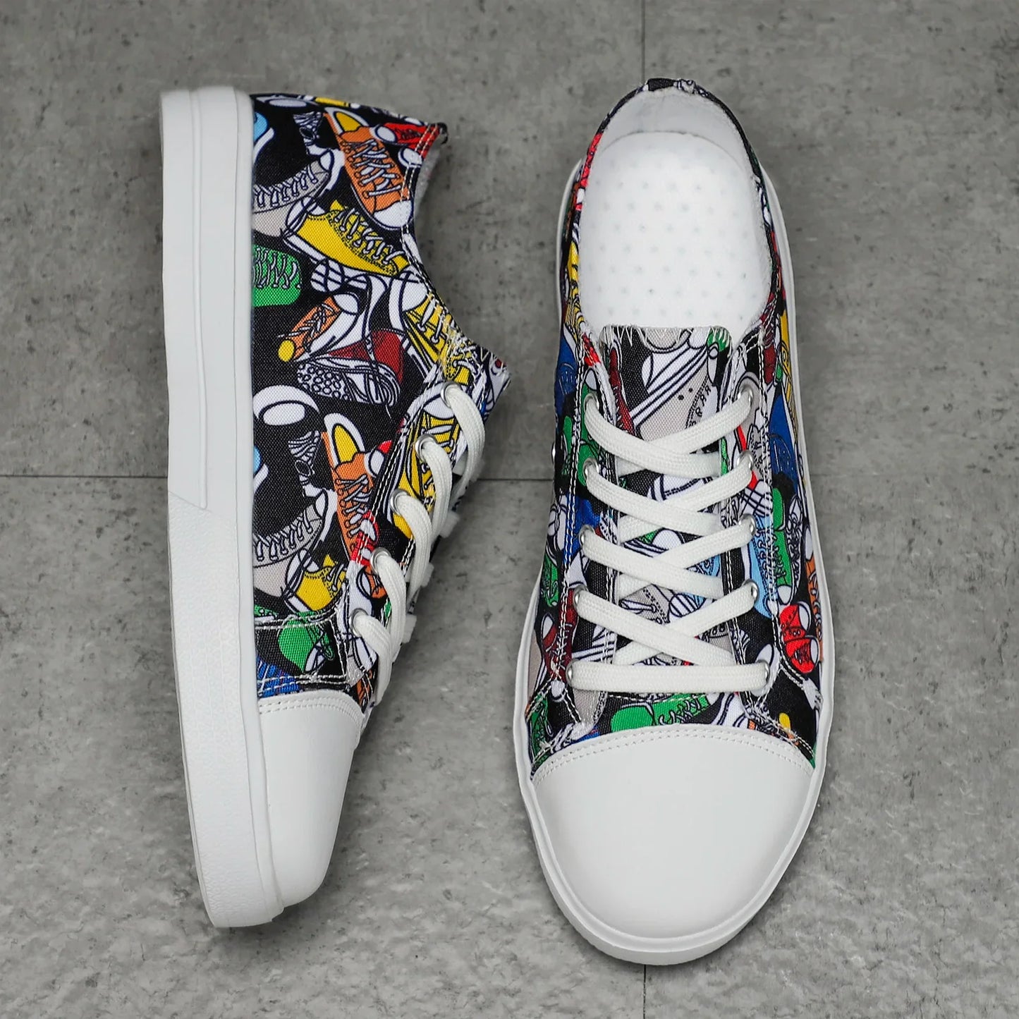 Doodle Mesh Sneakers