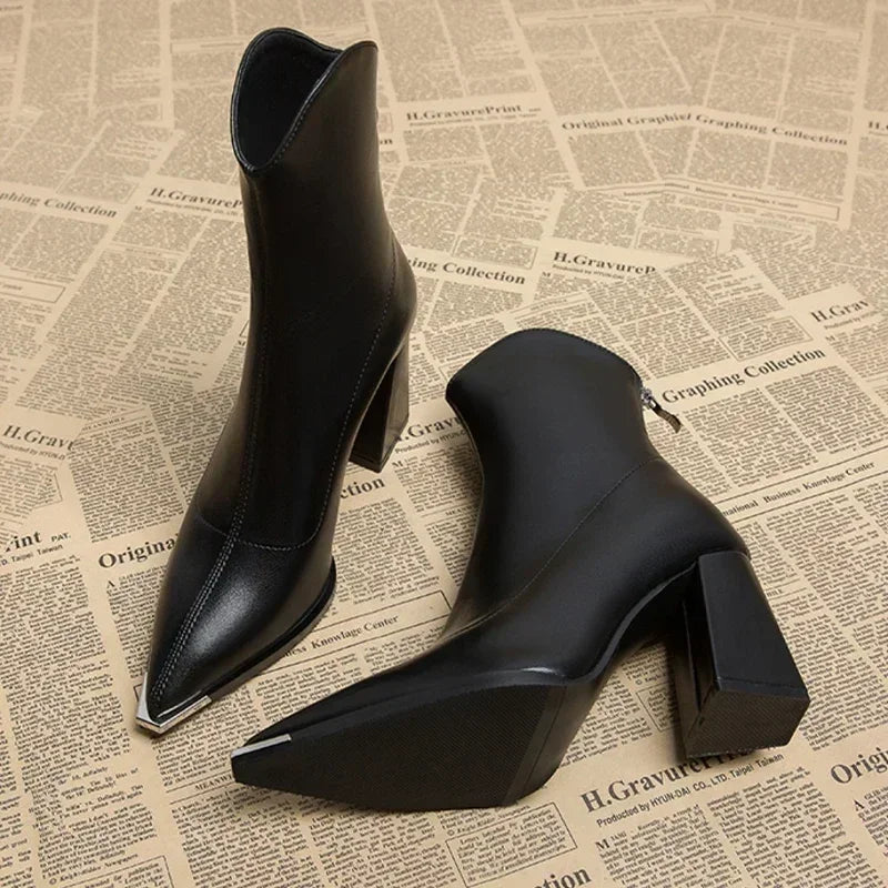 Lexi™ | Comfortable Leather Ankle Boots for Women