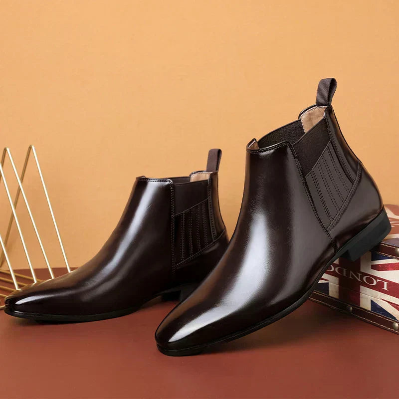 Peyton™ | Synthetic Leather Ankle Boots