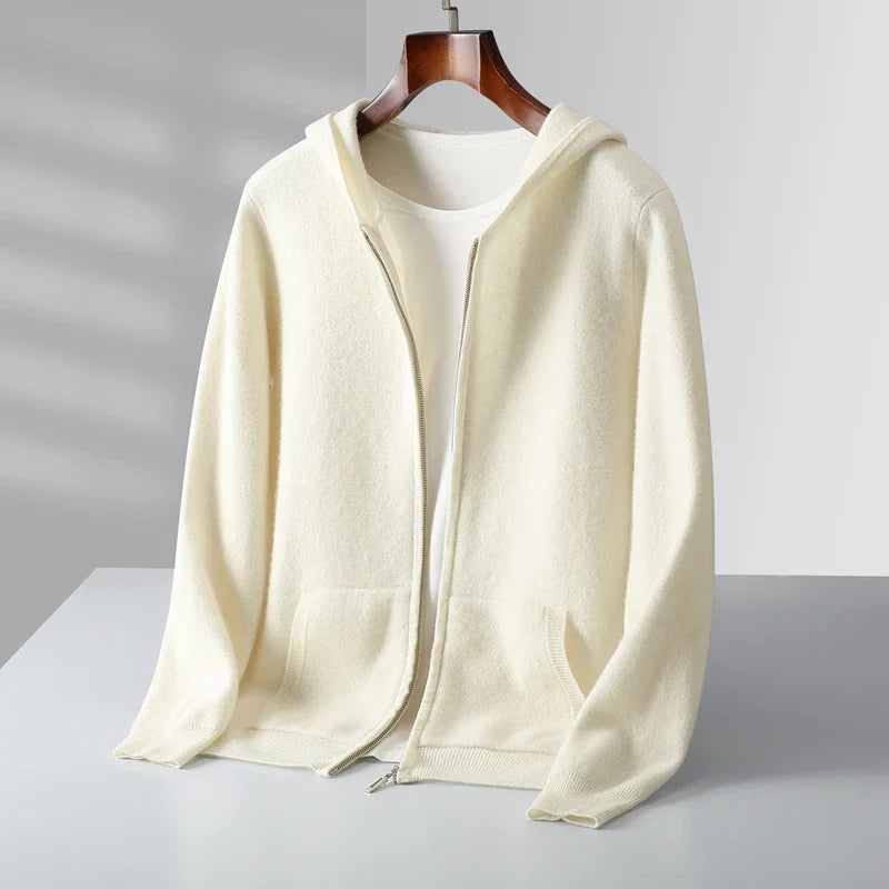 Caruso™ Cashmere Zip Hoodie