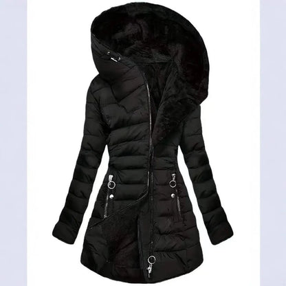 Ida™ Vinterjakke Varm Fleece Casual Lang Jakke