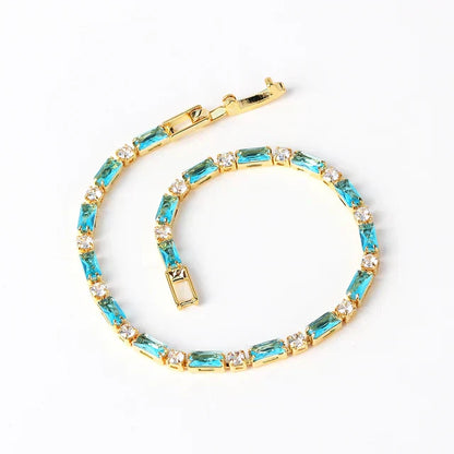Timeless Gold Natural Turquoise Bracelet