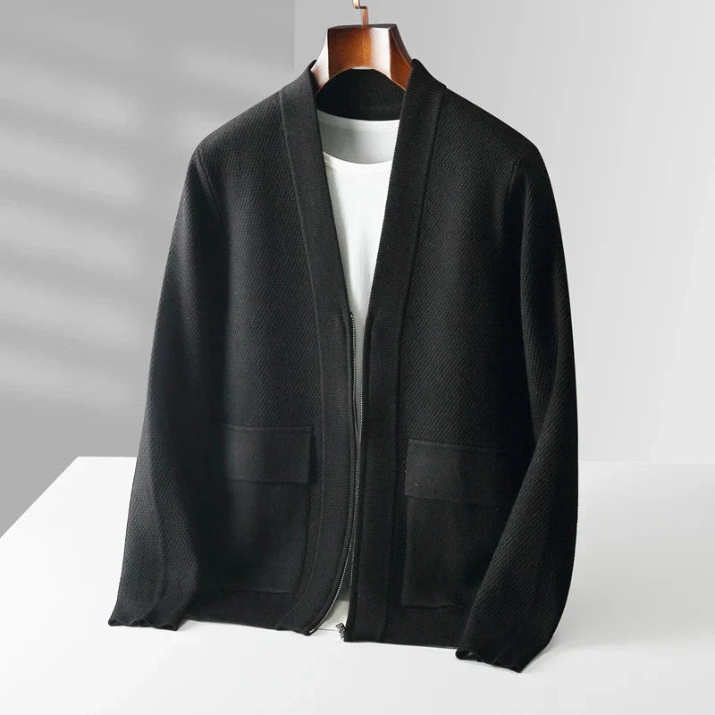 Amari™ Cashmere Strikket Cardigan