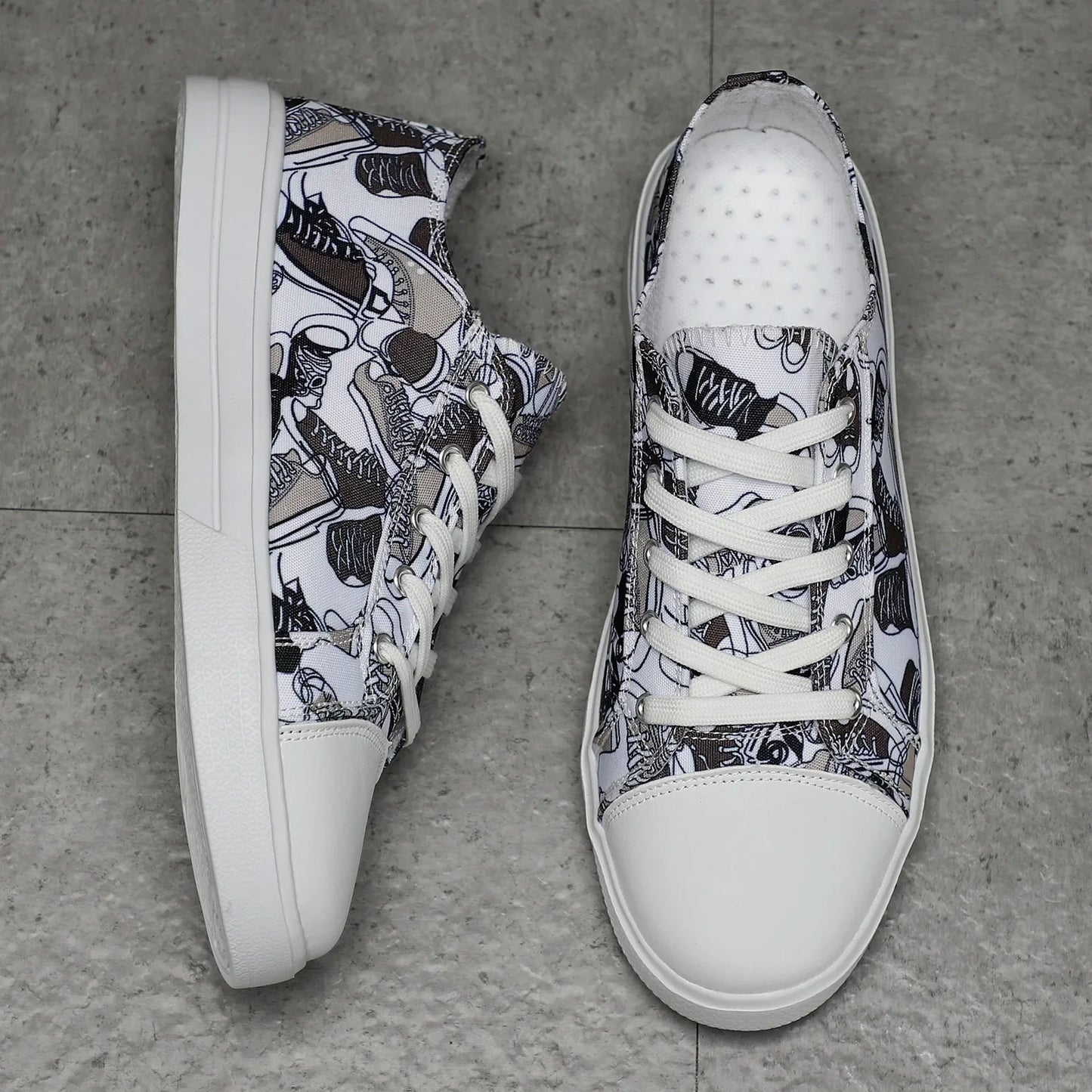 Doodle Mesh Sneakers