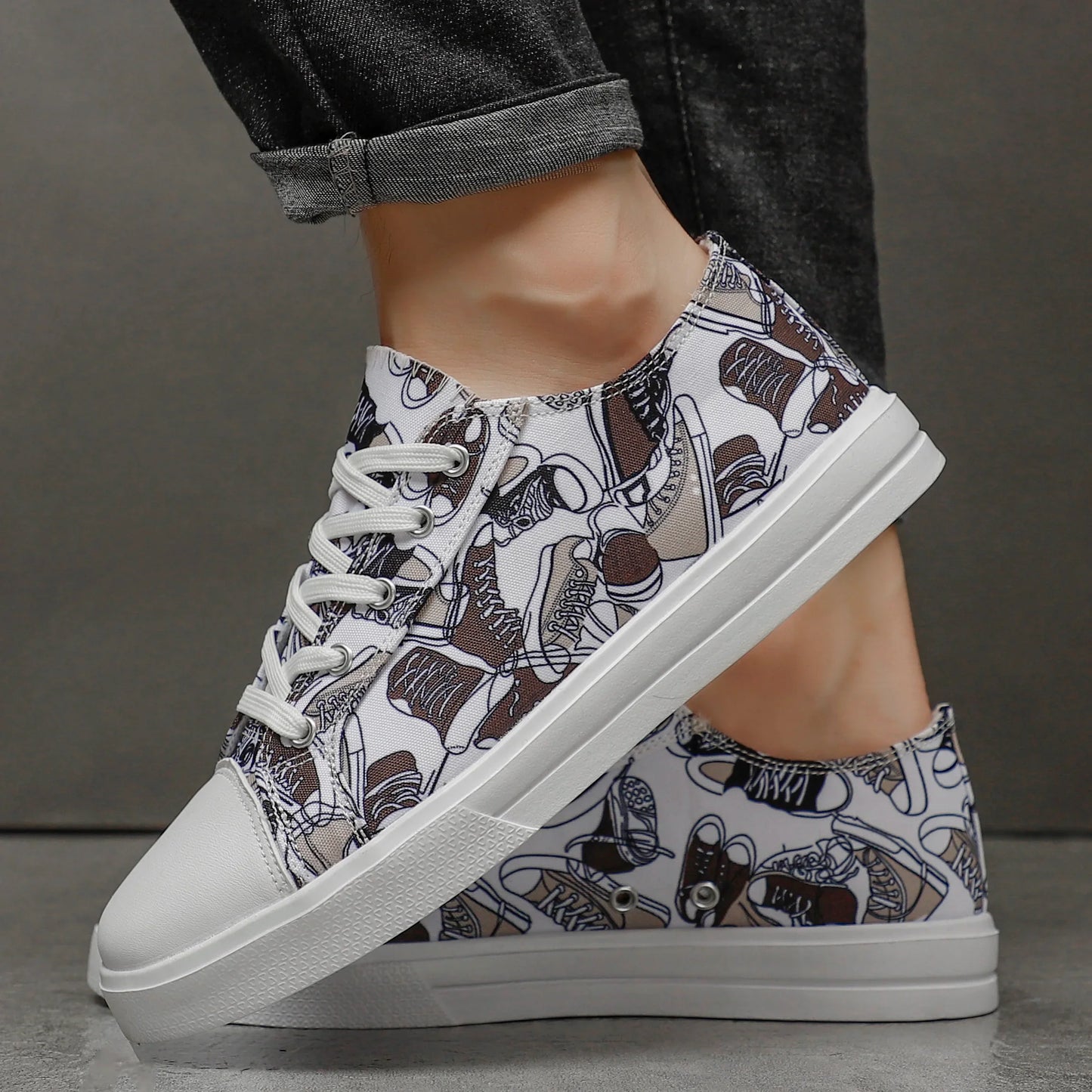 Doodle Mesh Sneakers