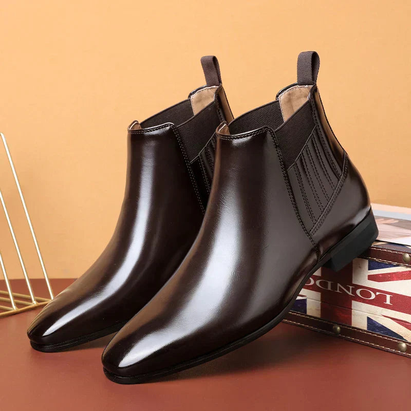 Peyton™ | Synthetic Leather Ankle Boots