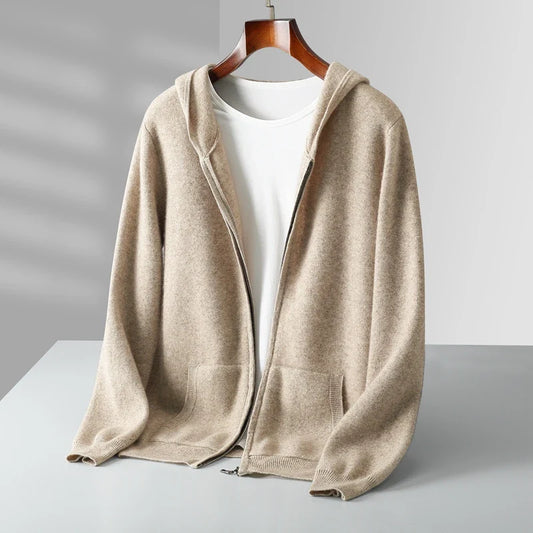Caruso™ Cashmere Zip Hoodie