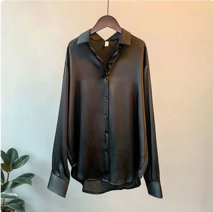 Pia™ - Satin Shirt for Women