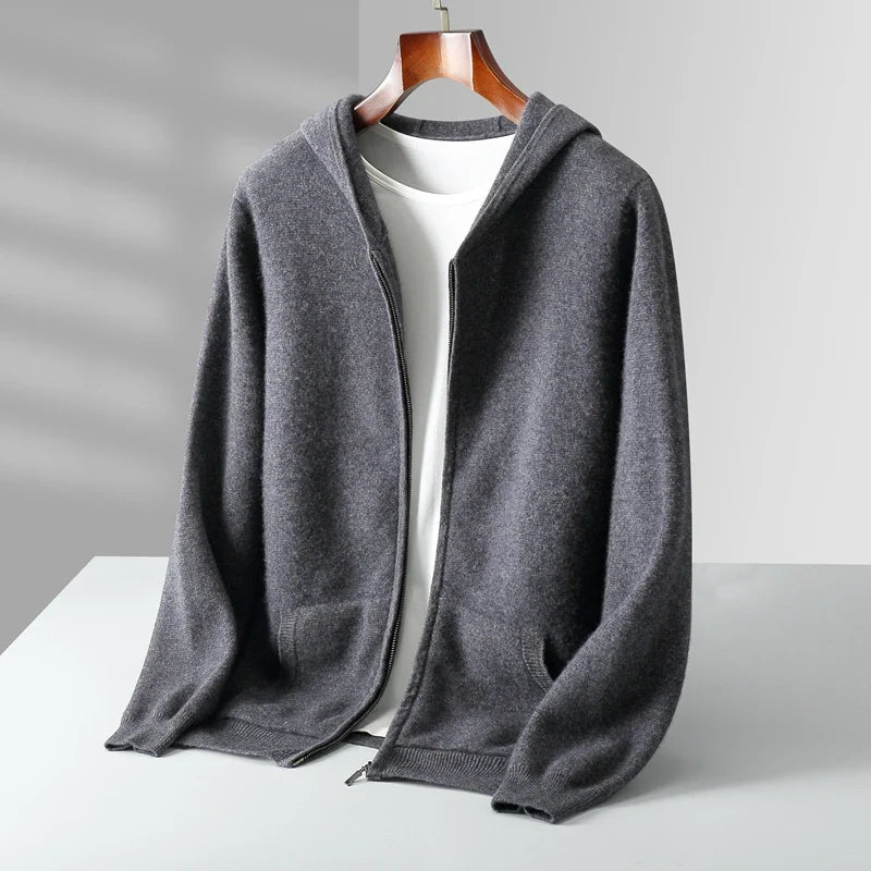Caruso™ Cashmere Zip Hoodie