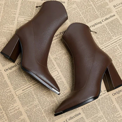 Lexi™ | Comfortable Leather Ankle Boots for Women
