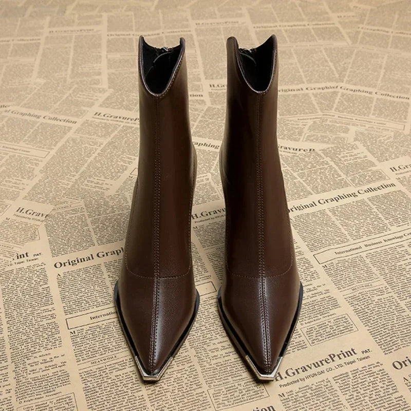 Lexi™ | Comfortable Leather Ankle Boots for Women