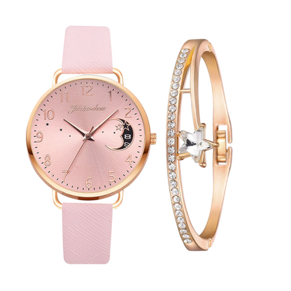 Sierra™ | Moon Number Dial Watch and Bracelets Set | 36mm