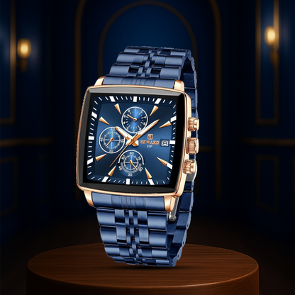 Troy™ | Men's Rectangular Luxury Quartz Wristwatch | 47mm