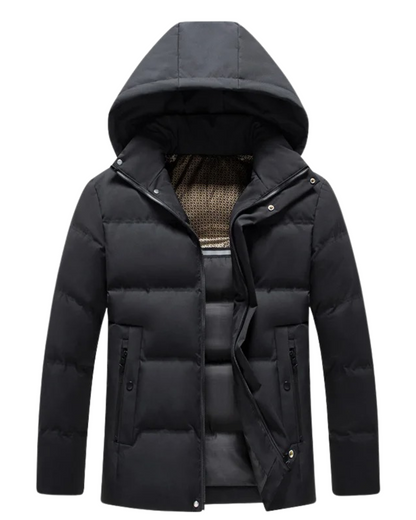 Elegant fleece jacket with hood