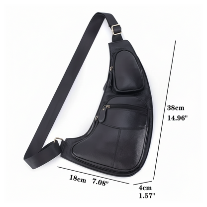 Beckett | Vintage Leather Chest Sling Bag