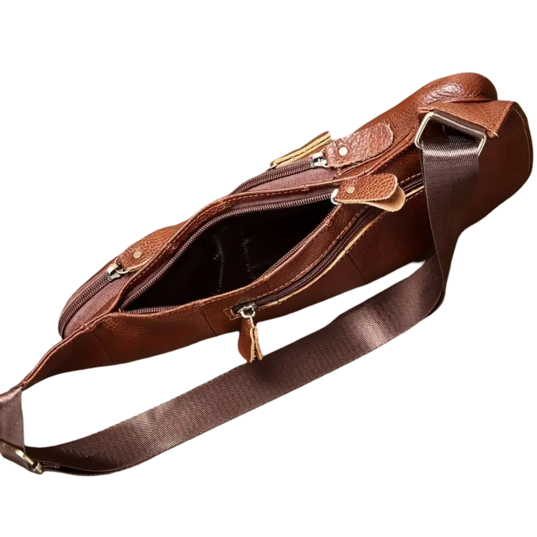 Beckett | Vintage Leather Chest Sling Bag