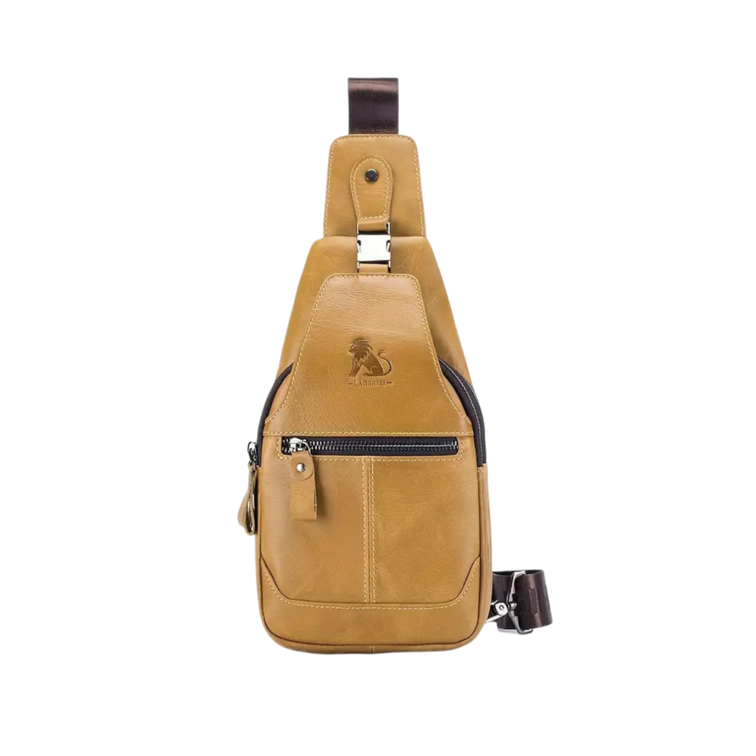 Callum | Leather Crossbody Chest Bag for Men