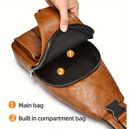 Silas | Vintage Crossbody Bag for Men