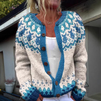 Eva | Vintage Islandske Håndlavede Cardigan