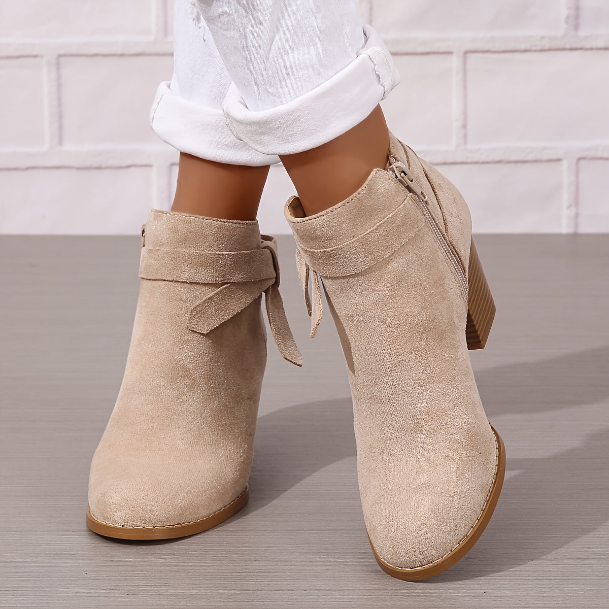 Léa™ | Elegant Ankle Boots with Stable Heel