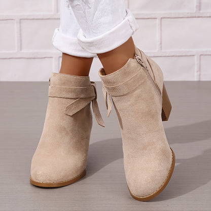 Léa™ | Elegant Ankle Boots with Stable Heel