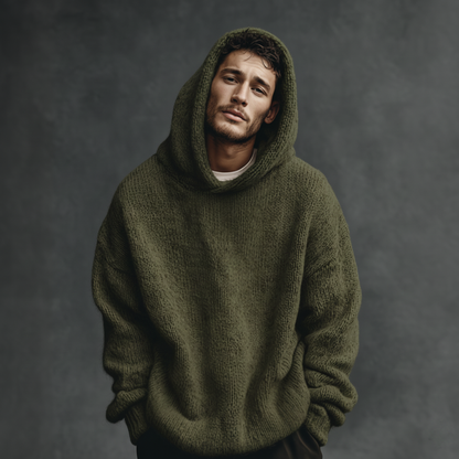 Men's Classic Casual Hooded Loose Sweater MTA2302I7K