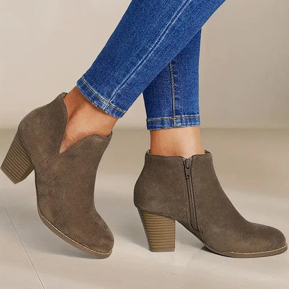 ALEXE™ | Women's Chunky Heeled Ankle Boots