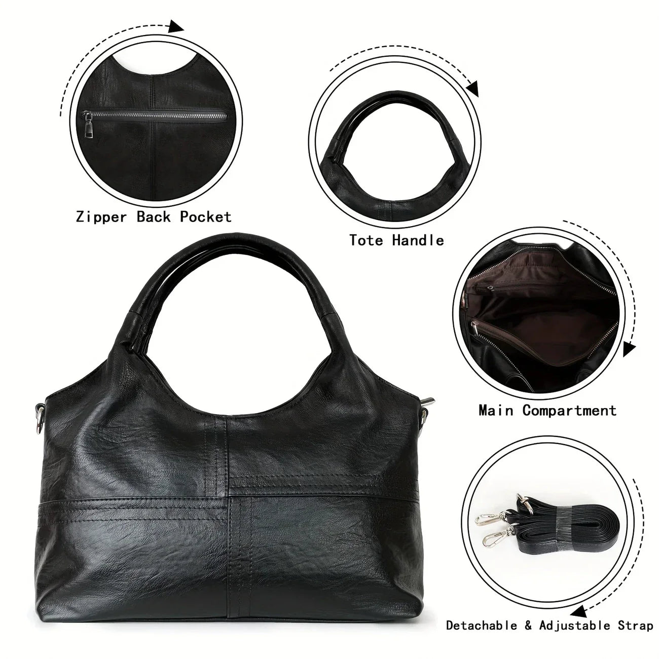 Elegant Genuine Leather Women's Cross-body Shoulder Bag