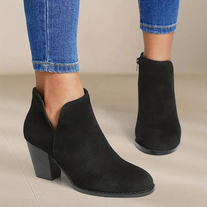ALEXE™ | Women's Chunky Heeled Ankle Boots