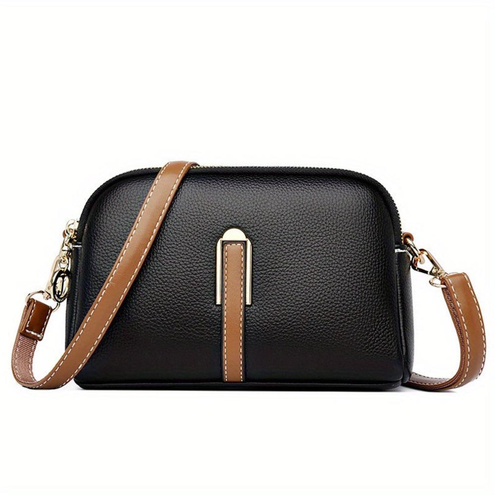 Mila™ Litchi Embossed Crossbody Bag