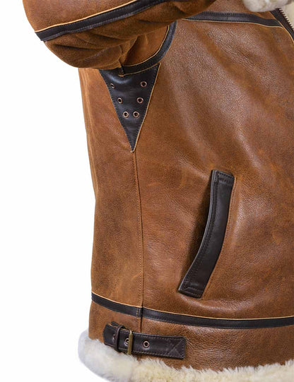 Aron™ | Bomber Jacket with Fur Hood