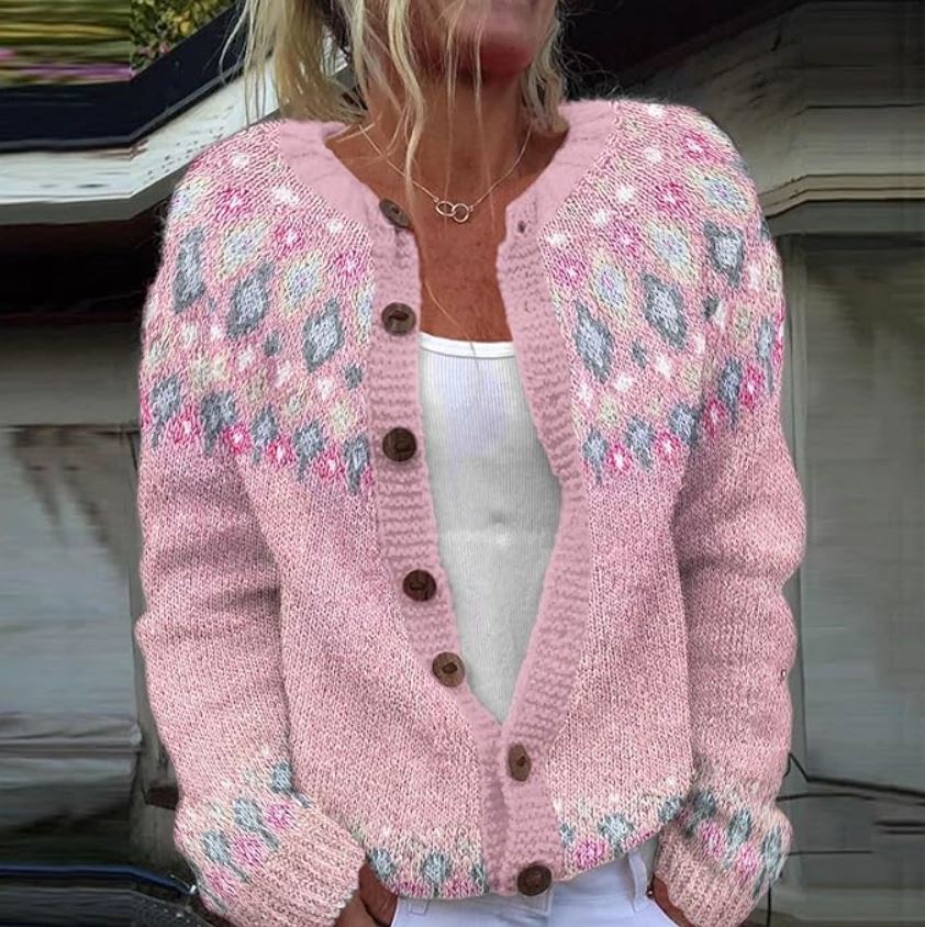 Hazel | Pink Komfort Cardigan