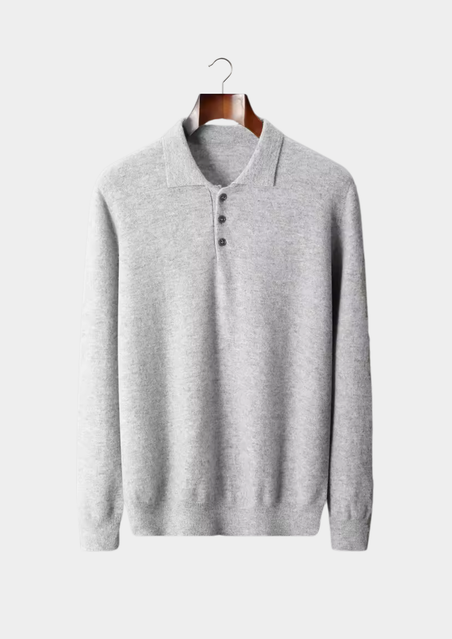 PURE EXTRA-FINE MERINO WOOL CLASSIC SWEATER POLO