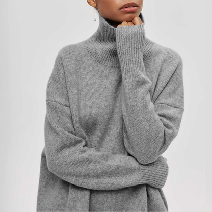 Amelia | Elegant Knit Roll Neck Jumper