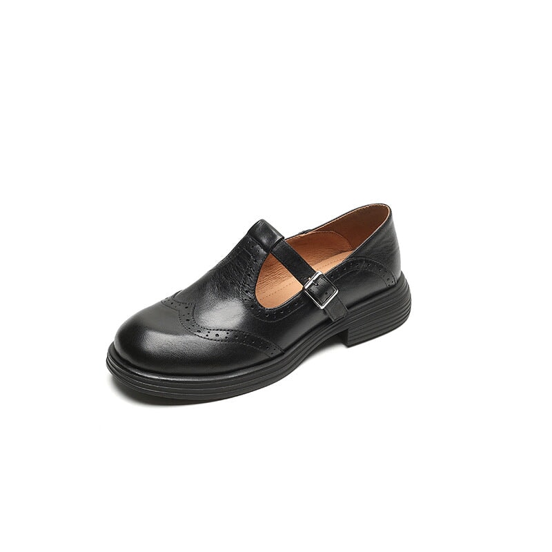 Victoria™ | Elegant Leather Mary Janes