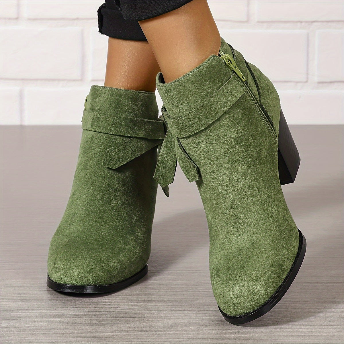Léa™ | Elegant Ankle Boots with Stable Heel