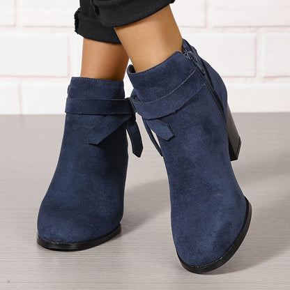 Léa™ | Elegant Ankle Boots with Stable Heel
