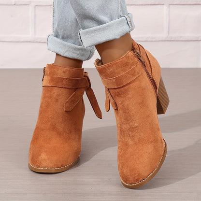 Léa™ | Elegant Ankle Boots with Stable Heel