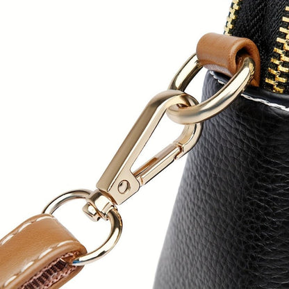 Mila™ Litchi Embossed Crossbody Bag