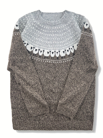 Nordic™ | Elegant Vintage Crew-Neck Jumper